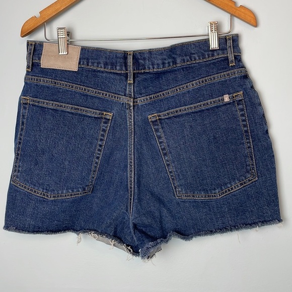 NWT Everlane Way High Denim Shorts Washed Indigo Size 30 - Picture 8 of 8